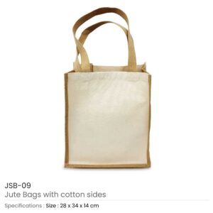 Jute and Cotton Bags Two Side Print - Image 3
