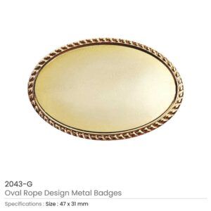 Oval Rope Design Logo Badges - Image 3