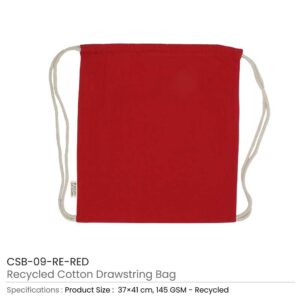 Recycled Drawstring Cotton Bags - Image 13