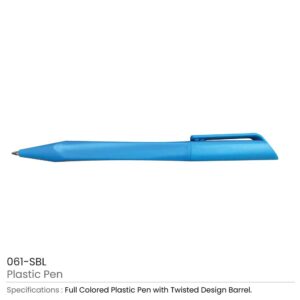 Twisted Design Plastic Pens - Image 5