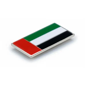 UAE Flag Metal Badges Rectangle with Magnet Attachment - Image 6