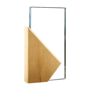 Rectangle Wooden Crystal Awards - Image 4