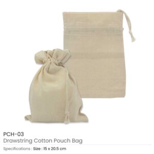 Drawstring Cotton Pouch Bags - Image 4