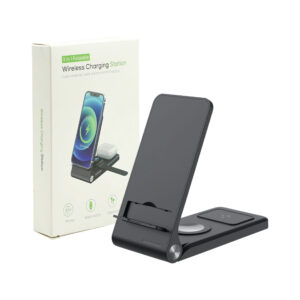 Foldable Wireless Charging Station 15W and Light-up Logo - Image 5