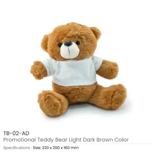 Promotional Teddy Bear Toys with Printable White Tshirt - Image 9