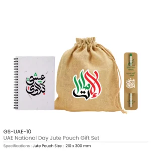 National Day Gift Sets in Jute Pouch GS-UAE-10 - Image 3