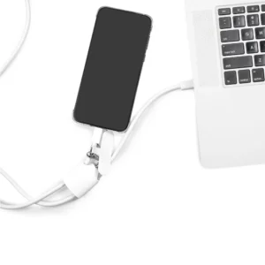 4 in 1 Lanyard Charging Cable 60W, 120cm Long with Hook for ID Card and Phone Pad - Image 8