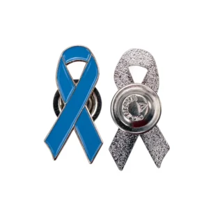 Prostate Cancer Awareness Logo Metal Badges with Magnet Attachment - Image 4