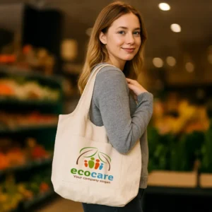 Cotton Hobo Bags with Front Pocket, 10 oz (340 GSM) - Image 3