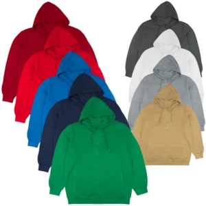 Fleece Hoodies with Zipper in (S to 3XL) Sizes
