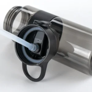 Eco-friendly Sports Bottles with Straw, 700ml in rPET Material - Image 4