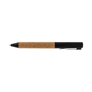 Eco-friendly Metal Pens Black with Cork Barrel and Black Ink - Image 7