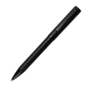 Black Metal Pens with Spiral Design Barrel