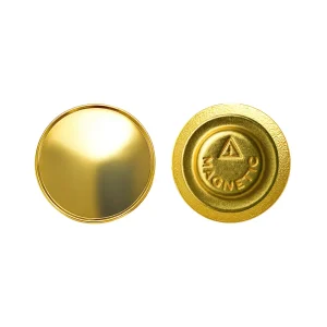 Gold Round Metal Badges with Magnet Attachment - Image 8