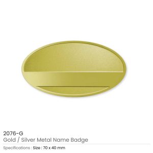 Oval Metal Name Badges - Image 3