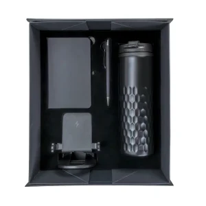Promotional Gift Sets in Black Magnetic Closure Gift Box - Image 4